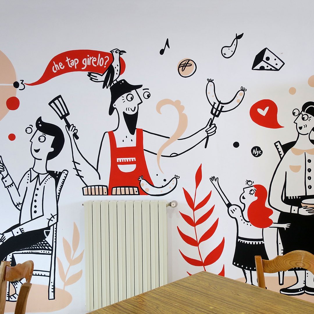 Un altro scorcio del murale